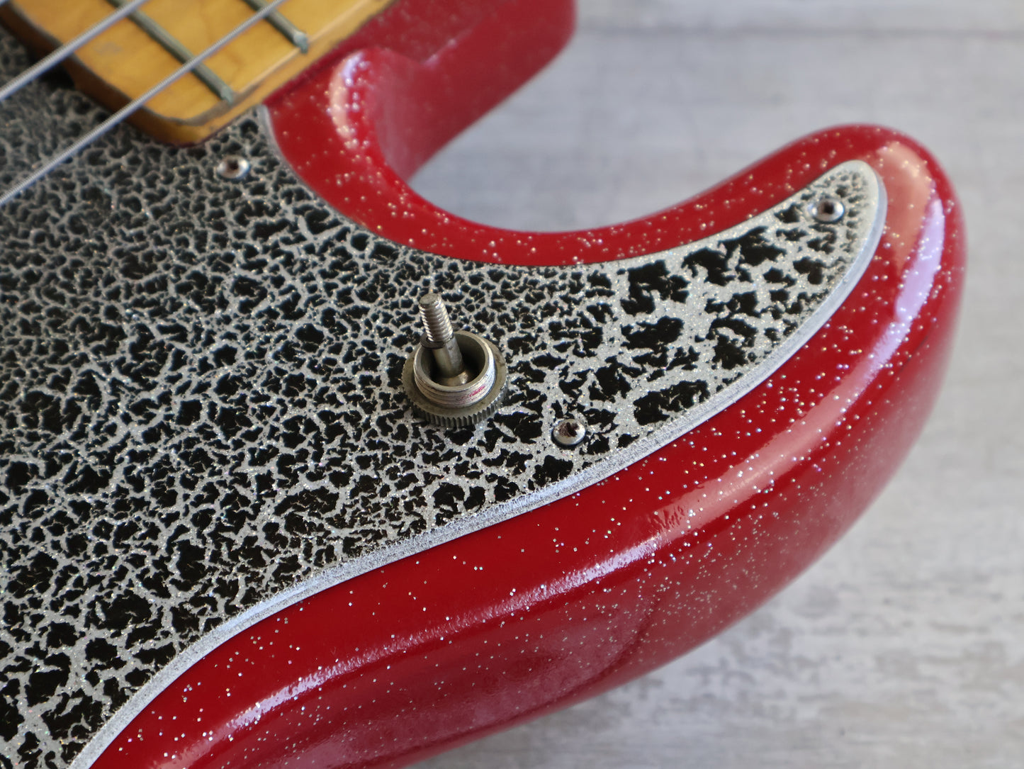 1975 Greco PB-750DX Precision Bass Deluxe (Refinished Red Sparkle)