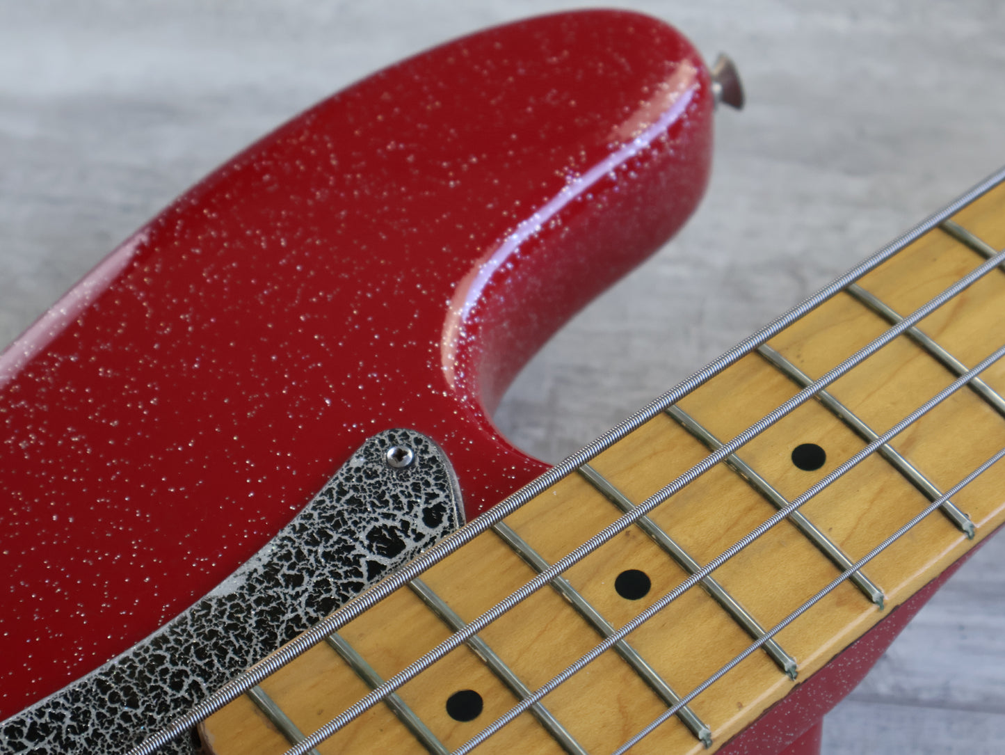1975 Greco PB-750DX Precision Bass Deluxe (Refinished Red Sparkle)