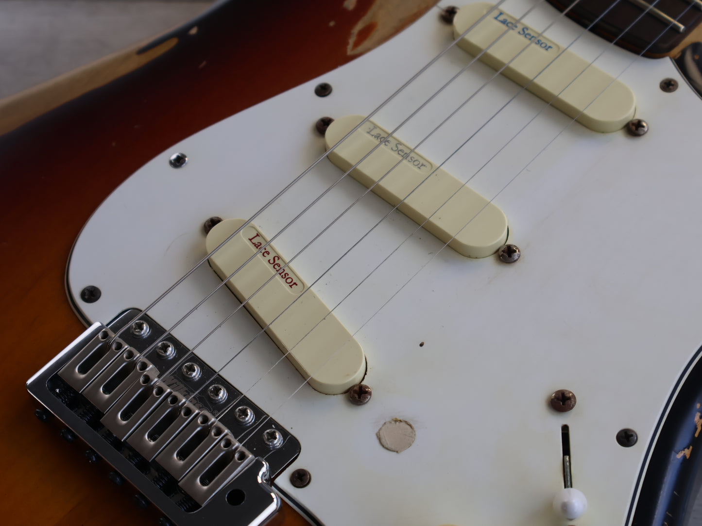 2014 Fender Stratocaster w/Japanese Body + Lace Sensors (Relic Sunburst)