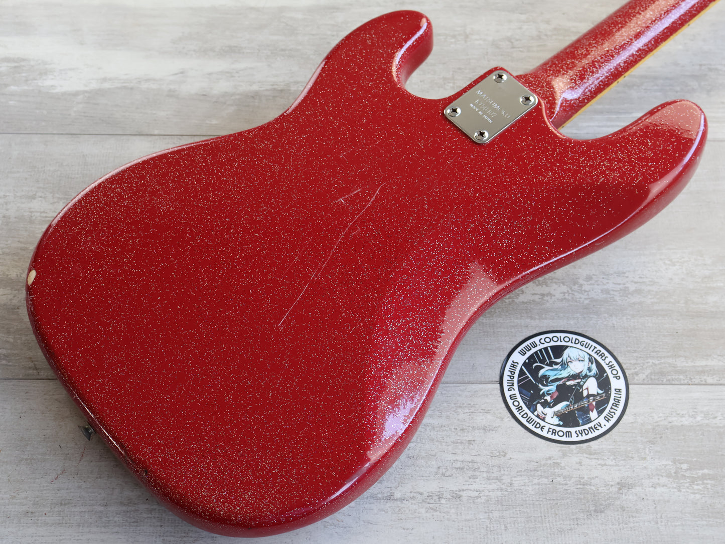 1975 Greco PB-750DX Precision Bass Deluxe (Refinished Red Sparkle)