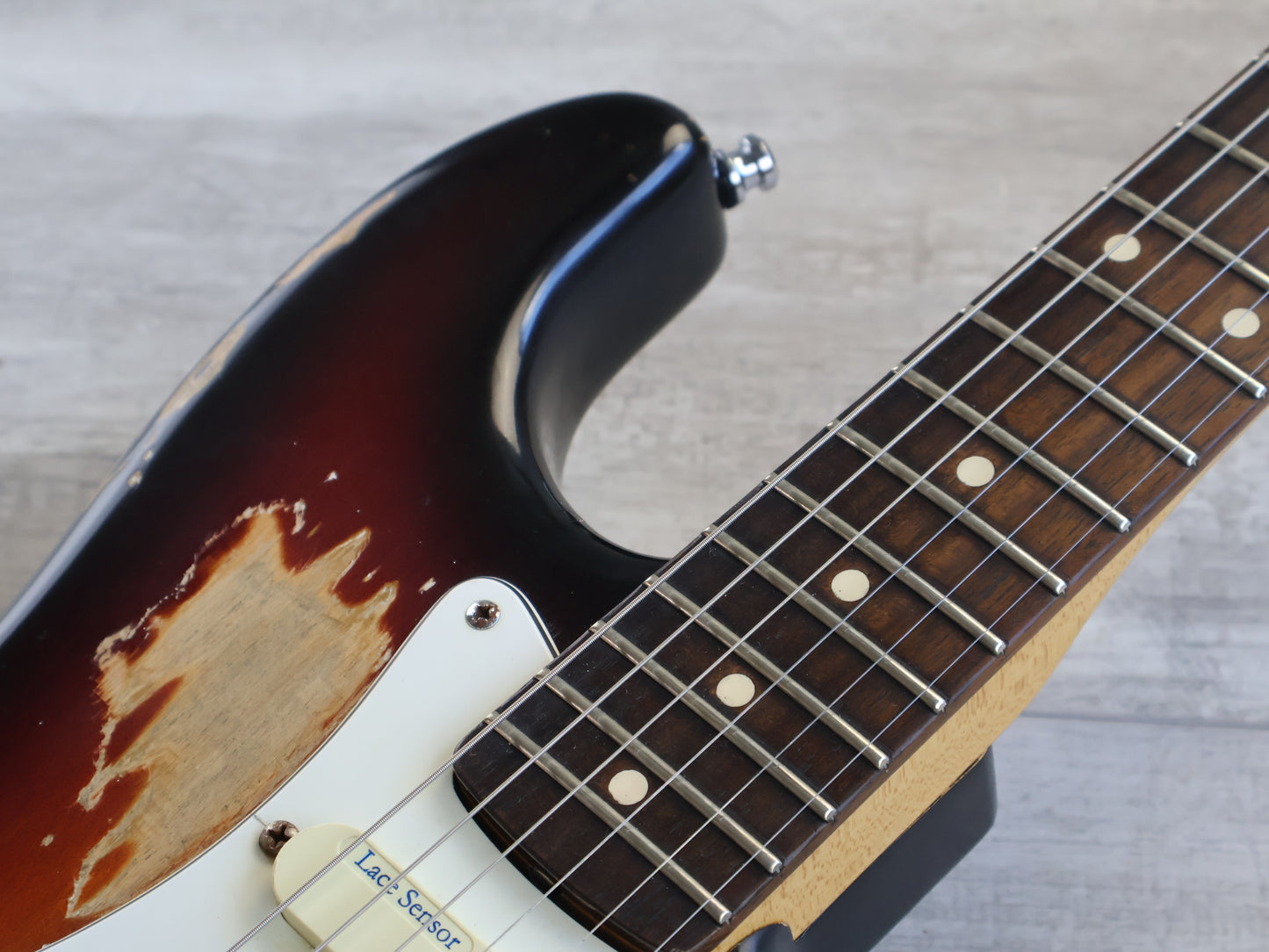 2014 Fender Stratocaster w/Japanese Body + Lace Sensors (Relic Sunburst)