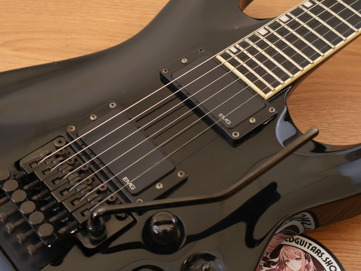 2000's Edwards (by ESP Japan) E-HR-125E Neckthrough Horizon (Black)