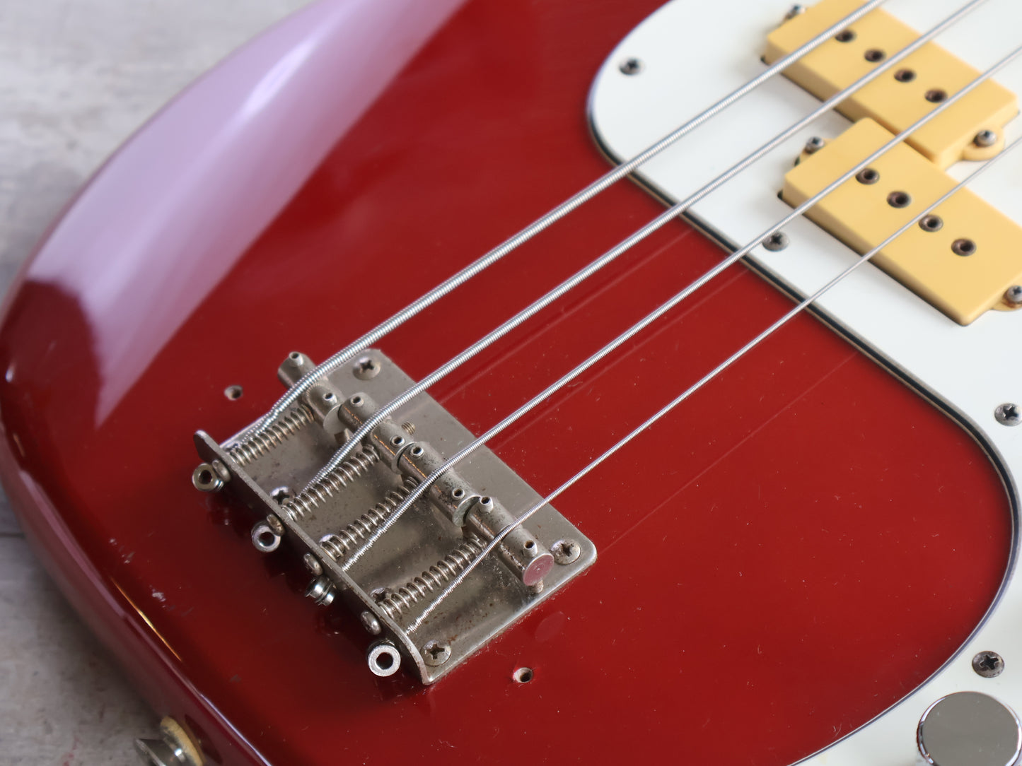 1980 Aria Pro II Japan Precision Bass (Metallic Red)
