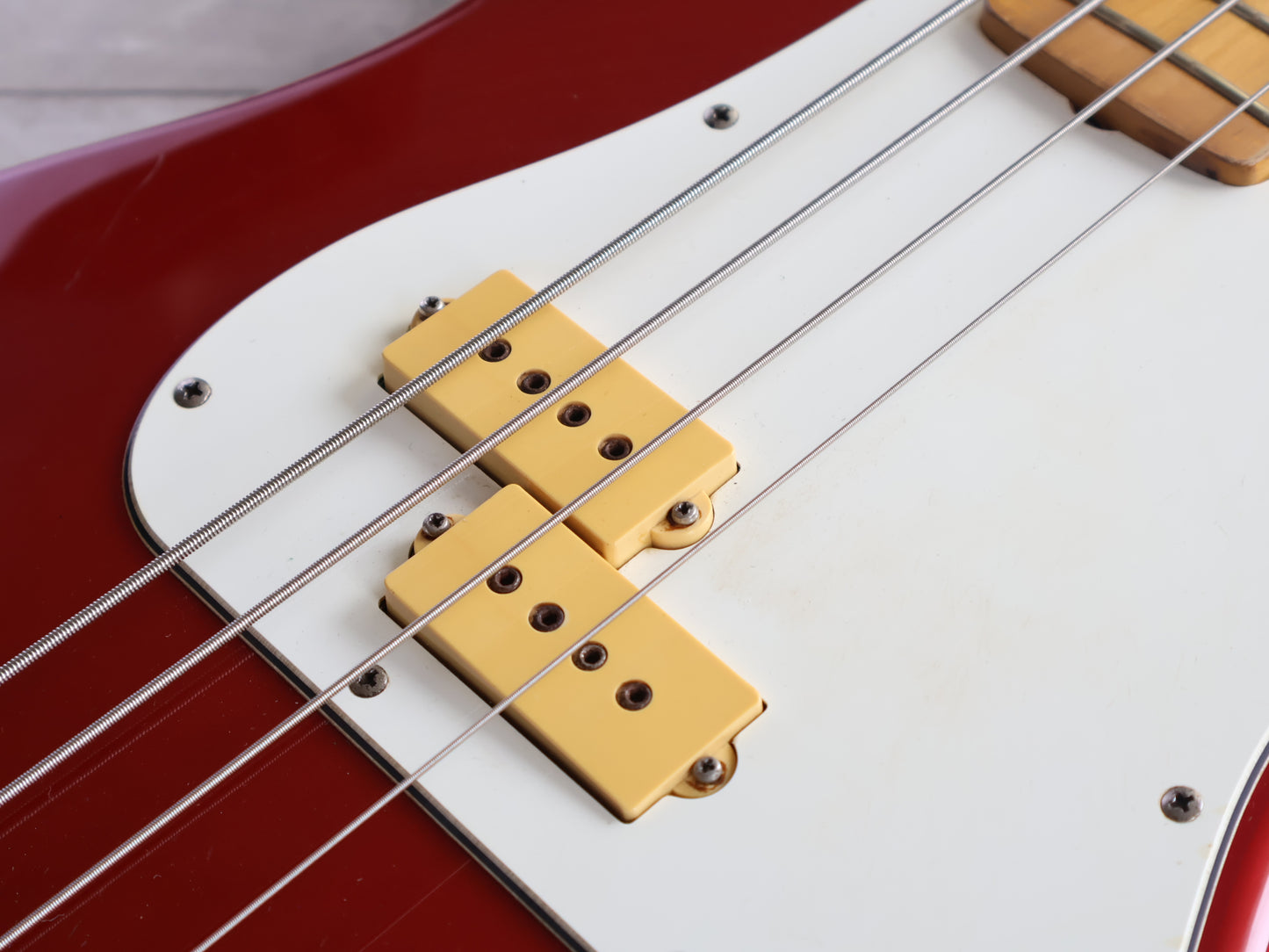 1980 Aria Pro II Japan Precision Bass (Metallic Red)