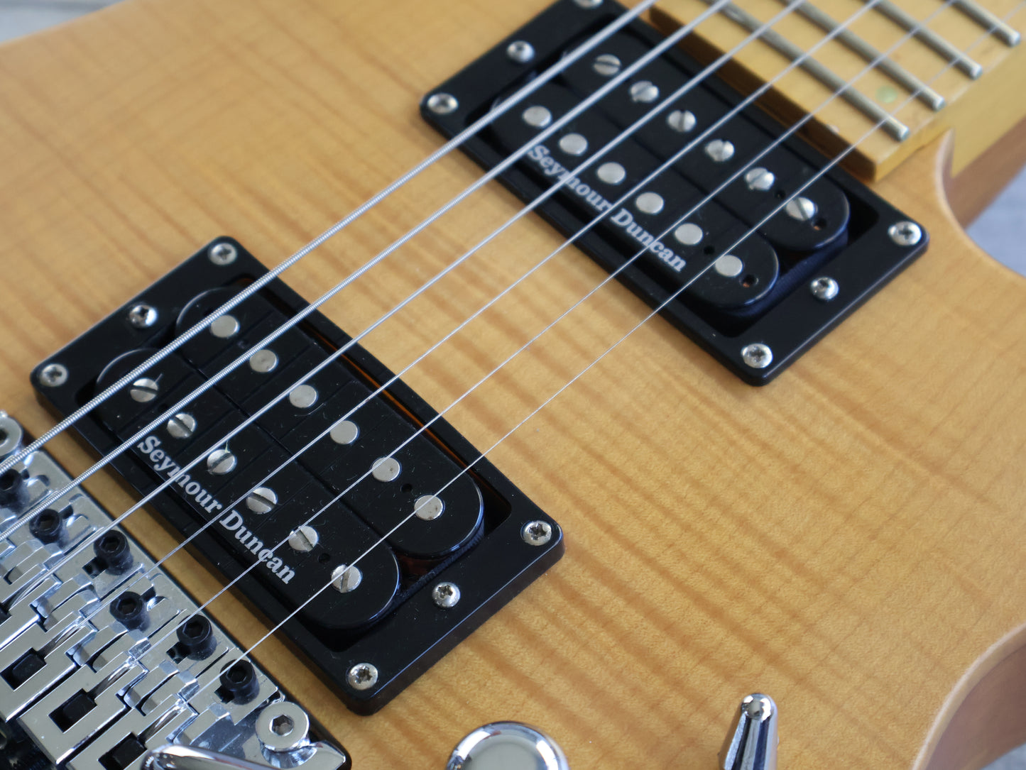 2015 ESP LTD Deluxe M-1000SE HH Superstrat (Natural Stain)
