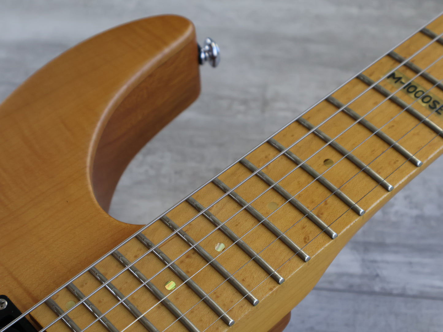 2015 ESP LTD Deluxe M-1000SE HH Superstrat (Natural Stain)