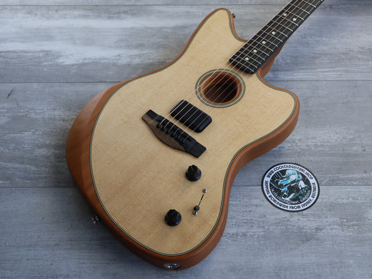 2021 Fender American Acoustasonic Jazzmaster (Natural, Ebony Fingerboard)