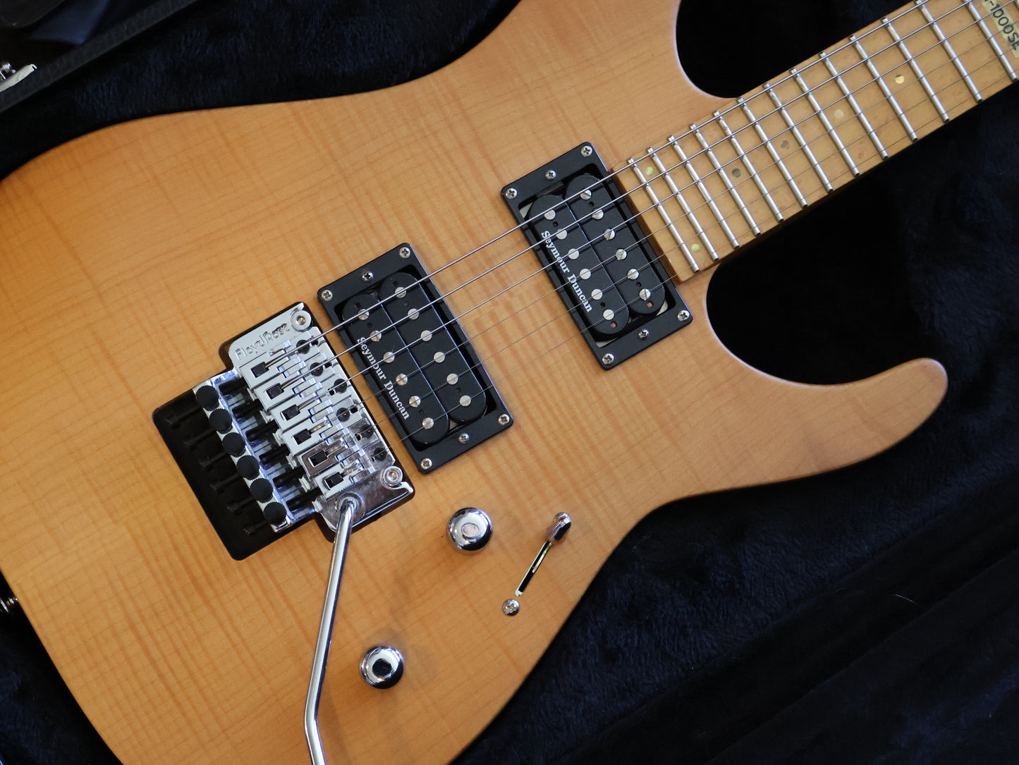 2015 ESP LTD Deluxe M-1000SE HH Superstrat (Natural Stain)