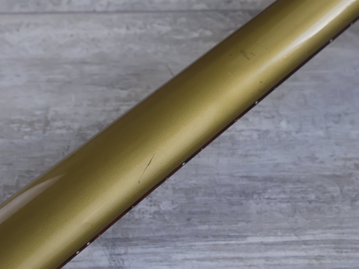 1980's ESP Japan Custom Order Neckthrough Ironbird Bass (Gold)