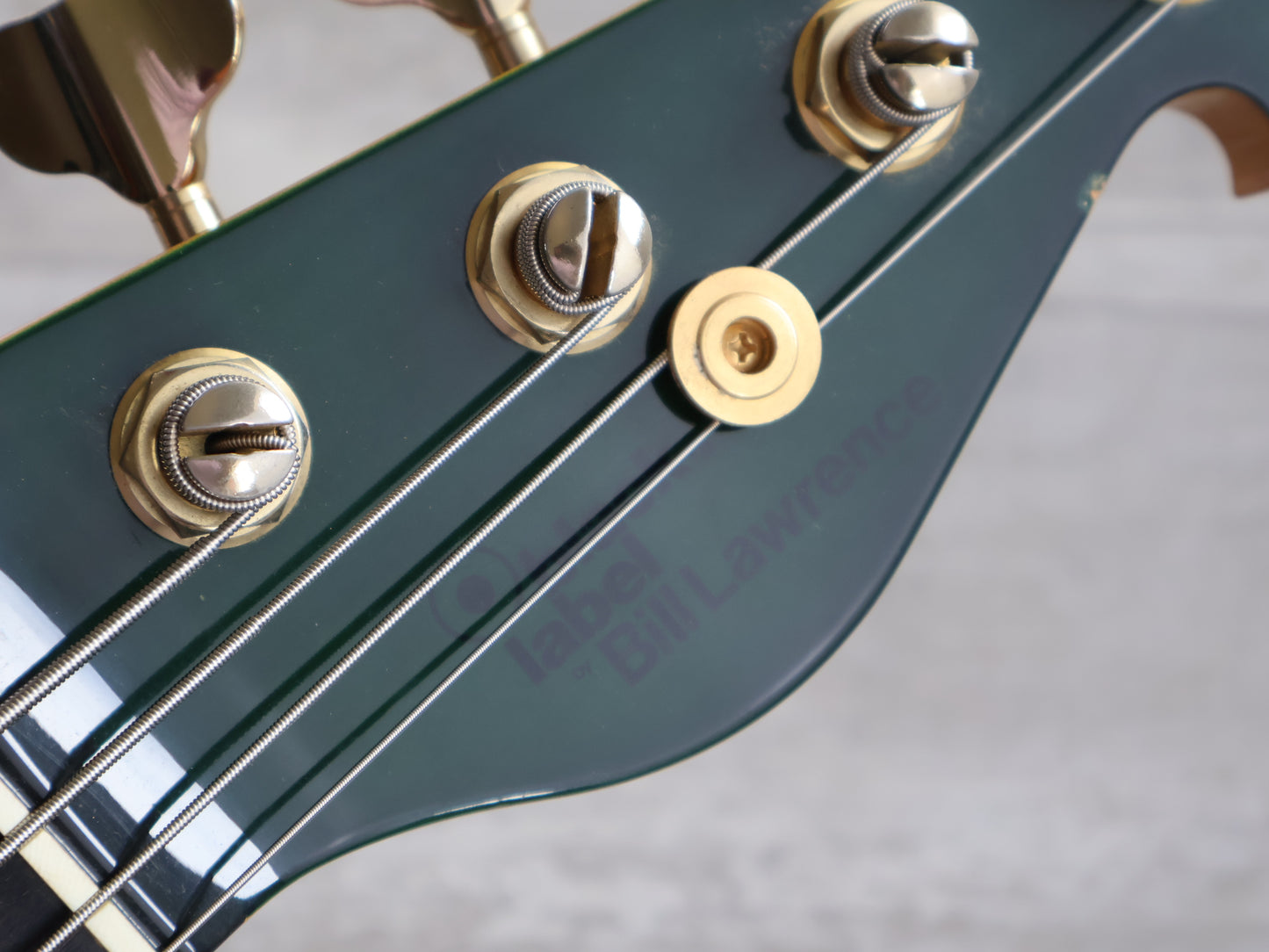 1980's Bill Lawrence Japan "Black Label" Jazz Bass (Transparent Green)