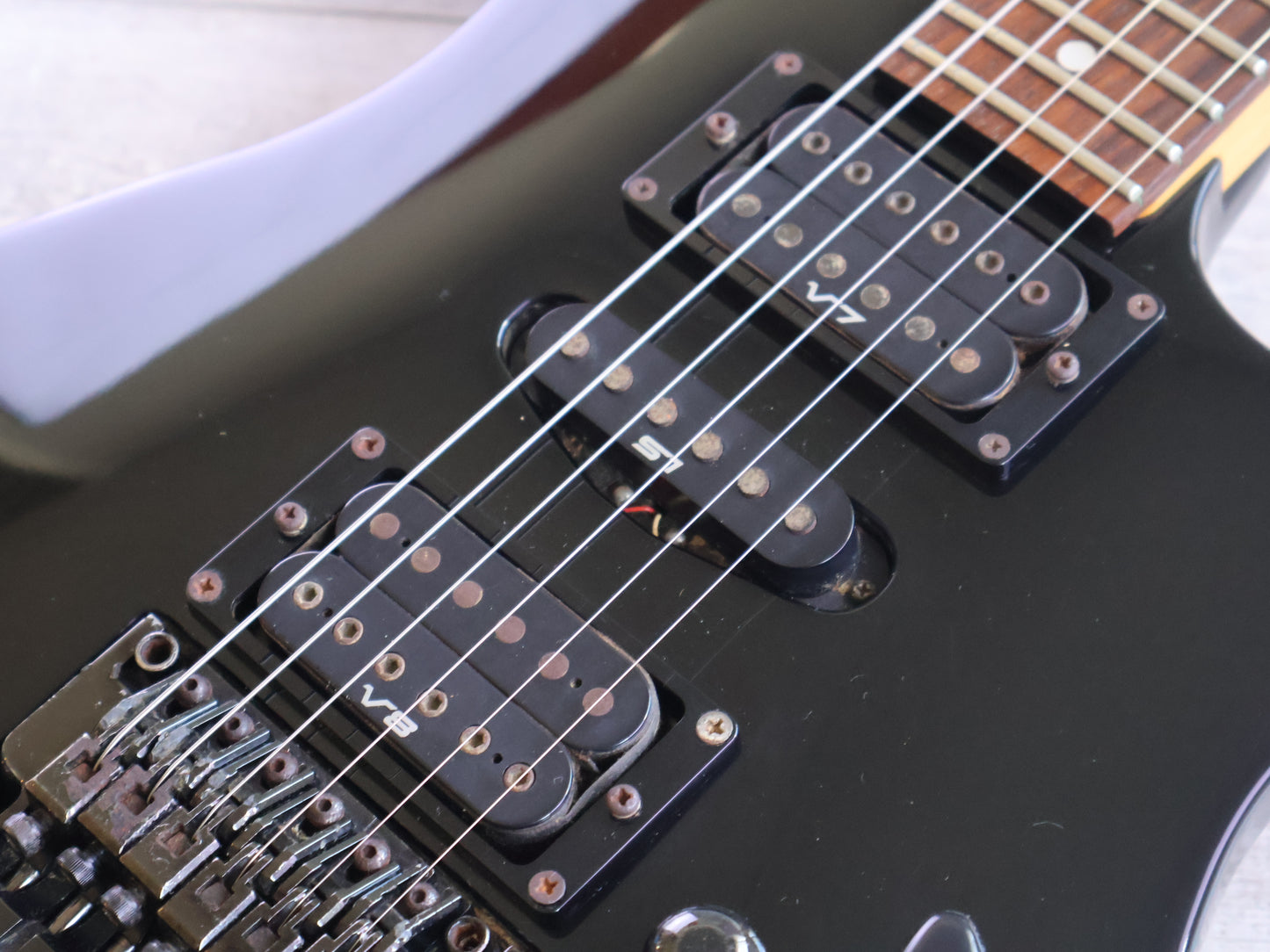 1993 Ibanez Japan S470 Saber HSH Superstrat (Gloss Black)