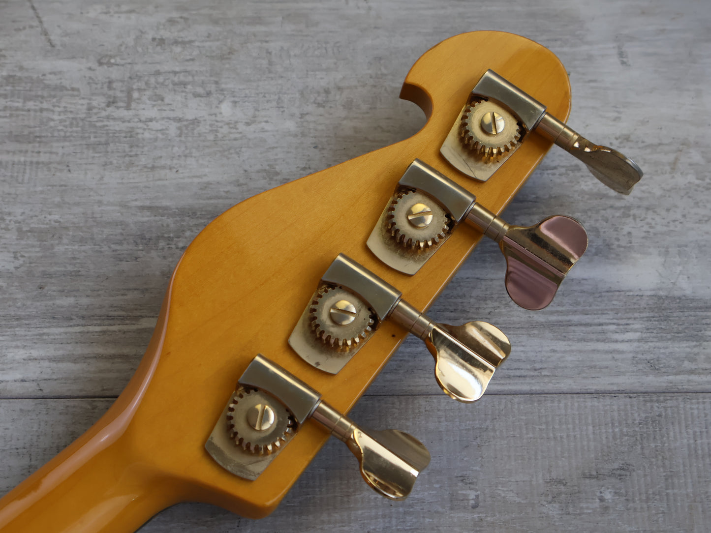 1980's Bill Lawrence Japan "Black Label" Jazz Bass (Transparent Green)