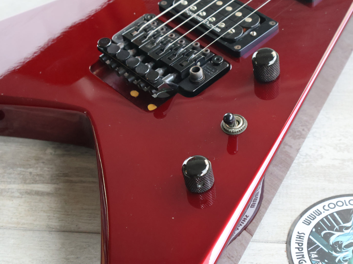 1990's Grover Jackson KV.D-120 King V Flying V (Metallic Red)