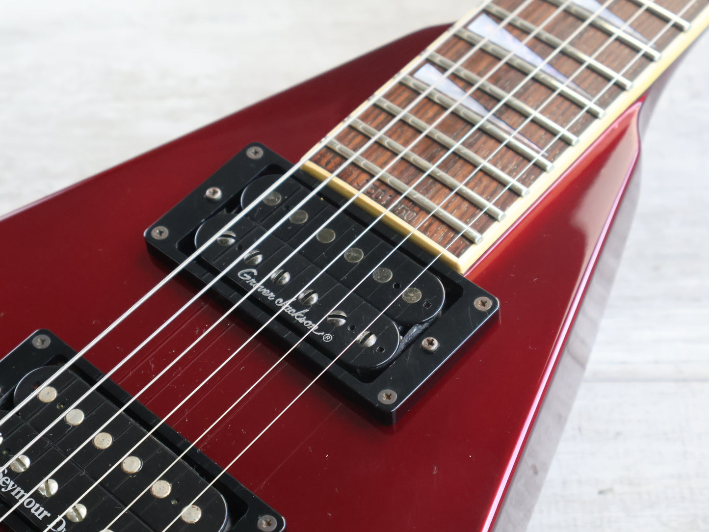 1990's Grover Jackson KV.D-120 King V Flying V (Metallic Red)
