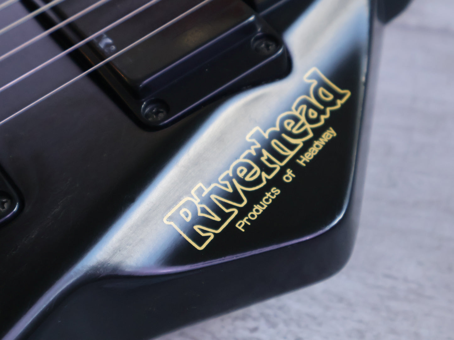 1980's Riverhead (by Headway Japan) RUG-2090 Headless Guitar (Graphite Black)