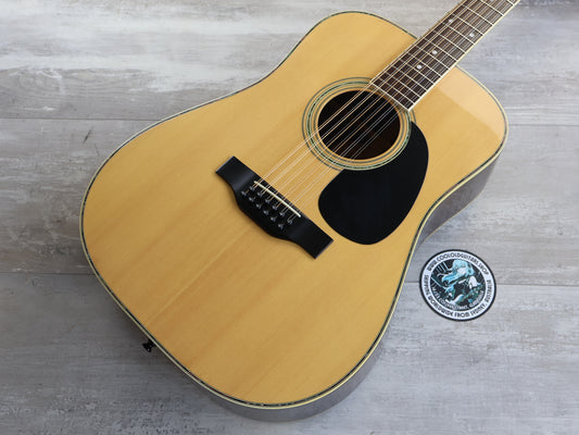 1980's Morris B-30 Japanese Vintage 12-String Acoustic (Natural)