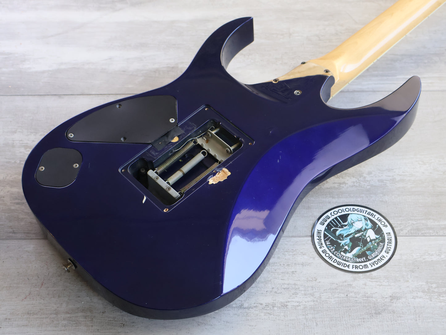 1990's Ibanez RGR570 HSH "K-Custom 1" Modified Superstrat (Blue)