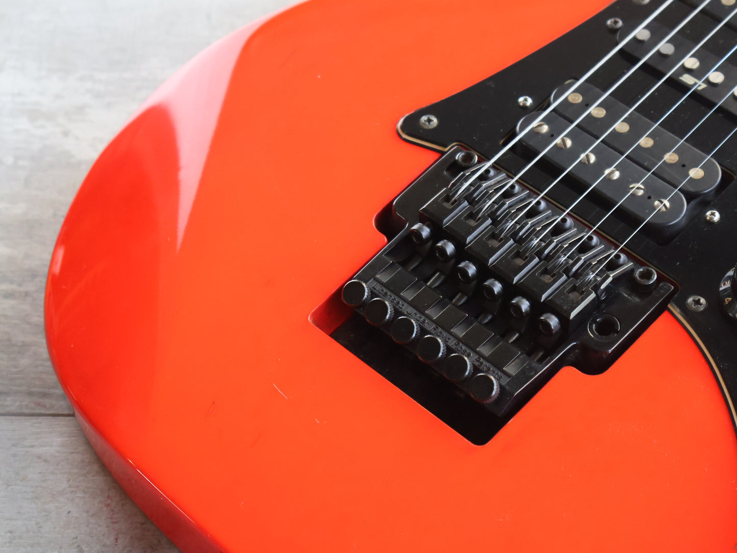 1989 Ibanez Japan RG-550 HSH Superstrat (Road Flare Red)