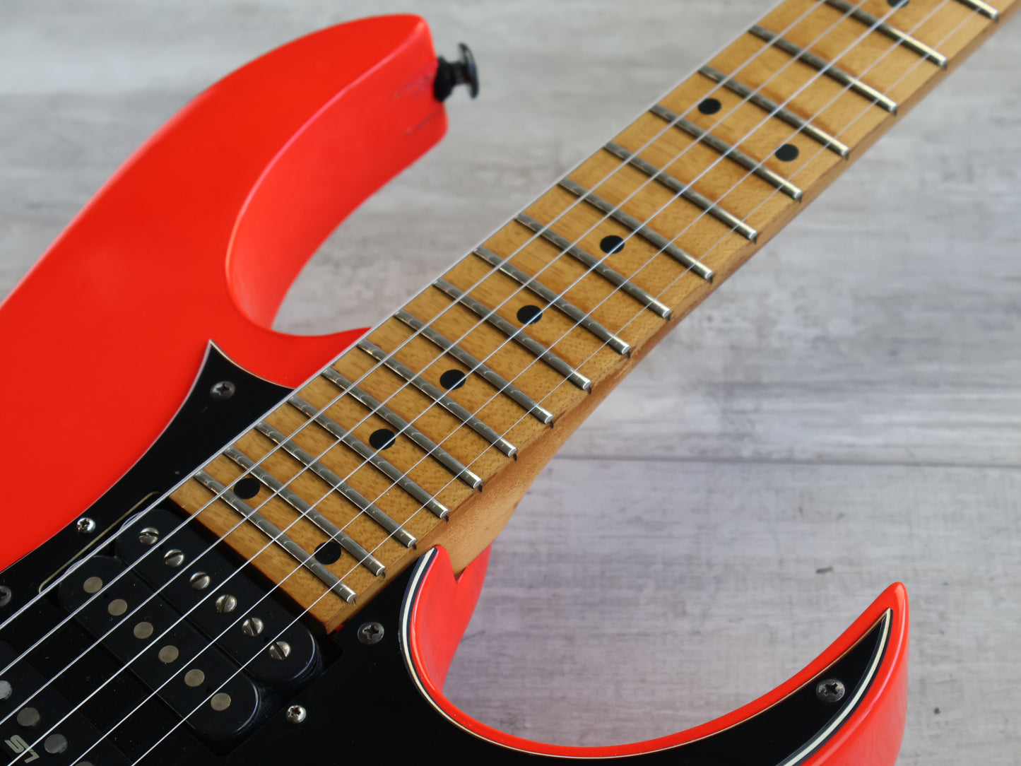 1989 Ibanez Japan RG-550 HSH Superstrat (Road Flare Red)