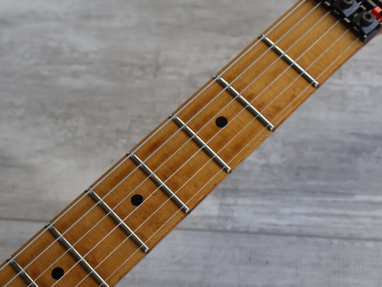 1989 Ibanez Japan RG-550 HSH Superstrat (Road Flare Red)