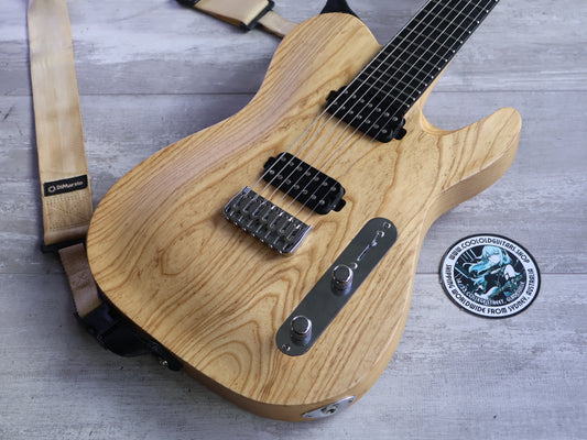 Chapman ML-7T 7-String Telecaster (Natural Swamp Ash)