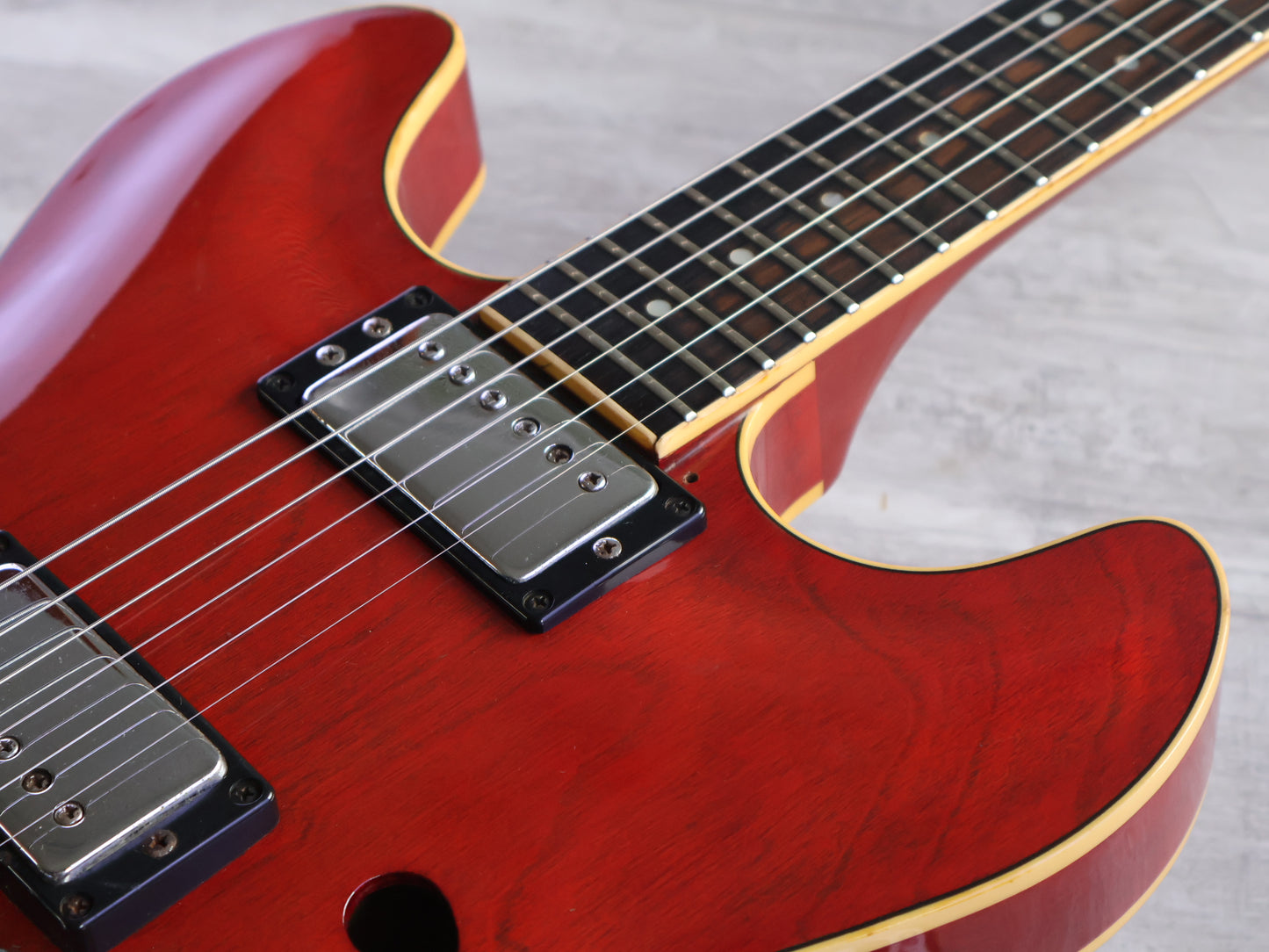 1980 Yamaha Japan SA-1000 ES-335 Semi Hollowbody Electric Guitar (Persimmon Red)
