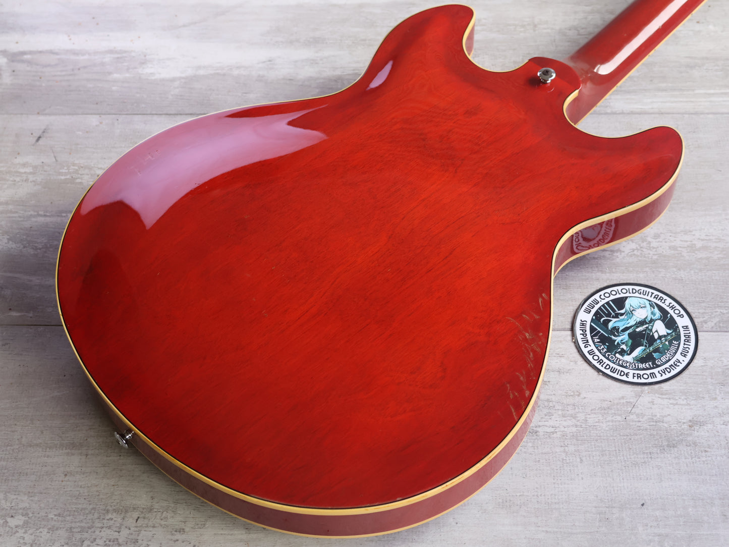 1980 Yamaha Japan SA-1000 ES-335 Semi Hollowbody Electric Guitar (Persimmon Red)