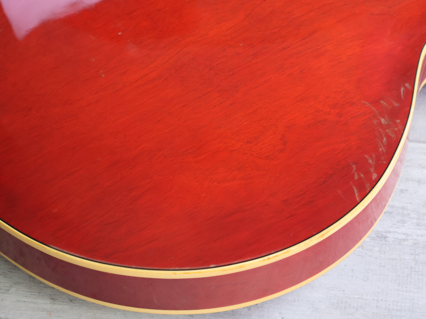 1980 Yamaha Japan SA-1000 ES-335 Semi Hollowbody Electric Guitar (Persimmon Red)