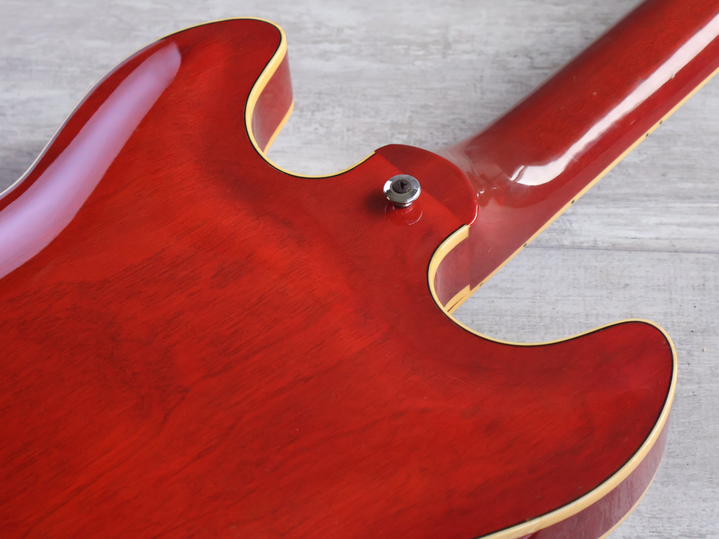 1980 Yamaha Japan SA-1000 ES-335 Semi Hollowbody Electric Guitar (Persimmon Red)