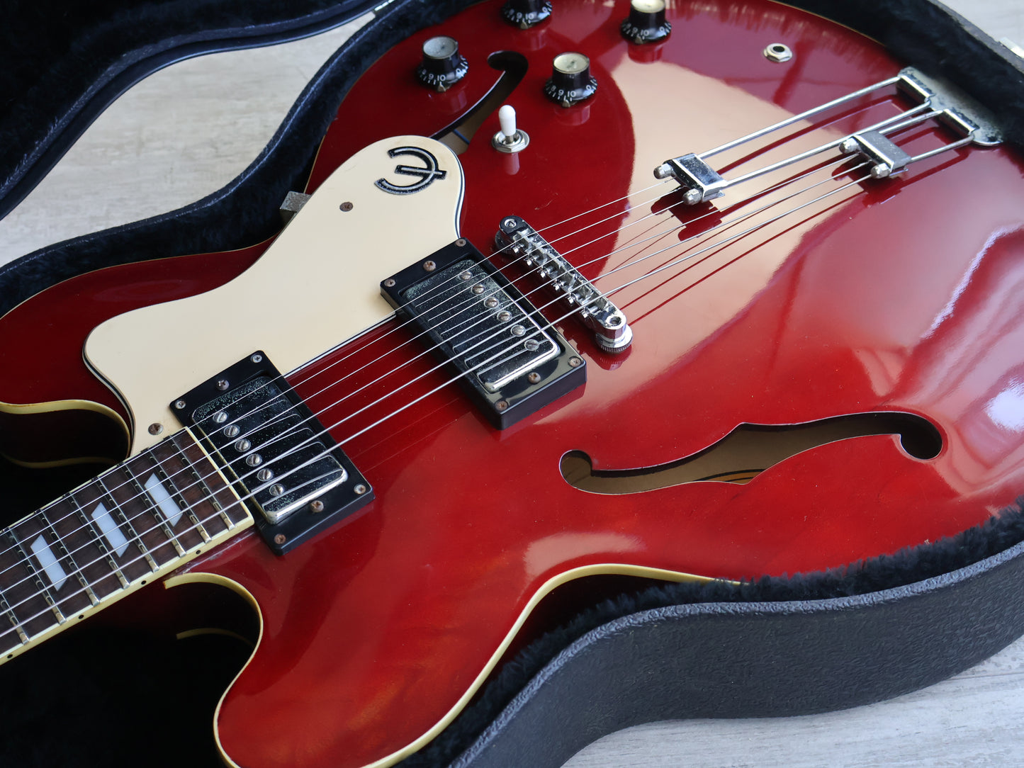 1996 Epiphone Korea Riviera Semi-Hollowbody (Cherry Red)
