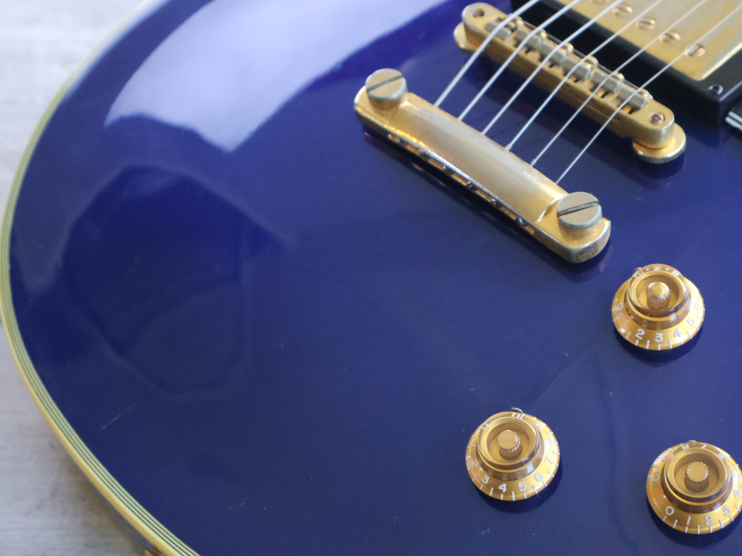 1991 Burny Japan RLC-70 Les Paul Custom (Metallic Blue)