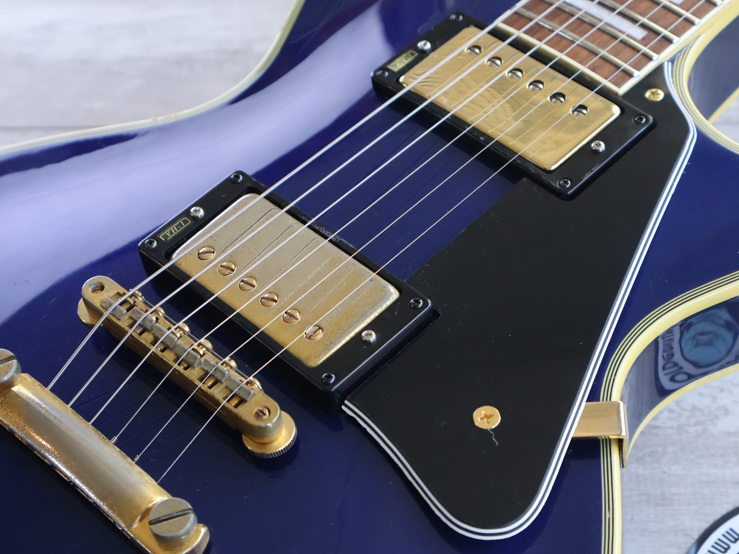 1991 Burny Japan RLC-70 Les Paul Custom (Metallic Blue)