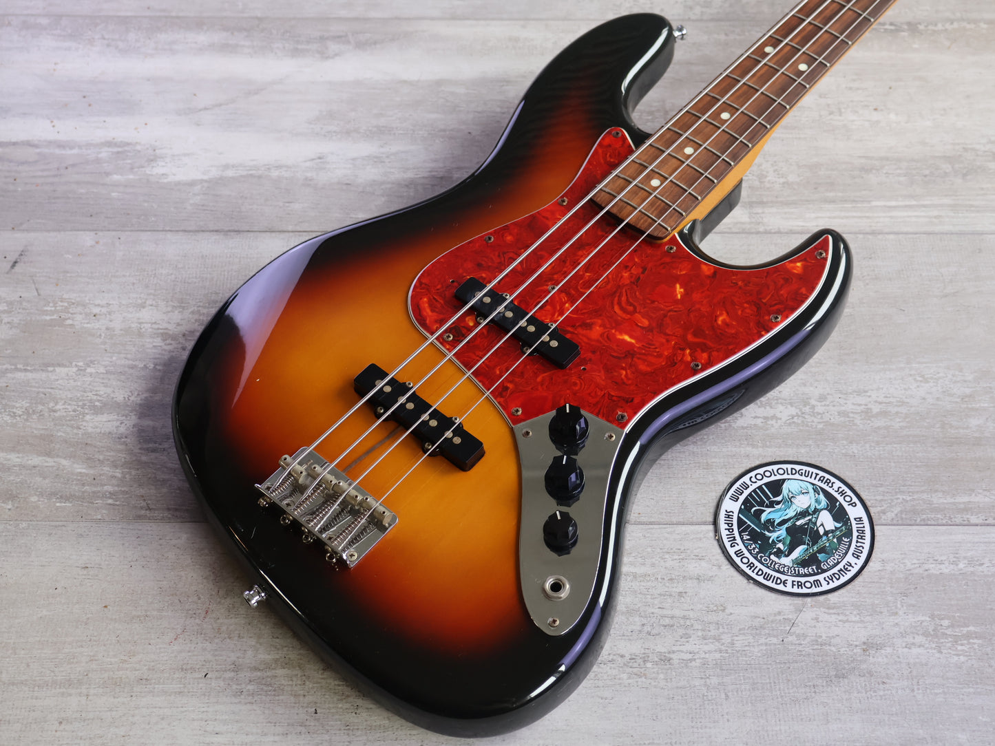 1995 Fender Japan JB62 '62 Reissue Jazz Bass (Sunburst)