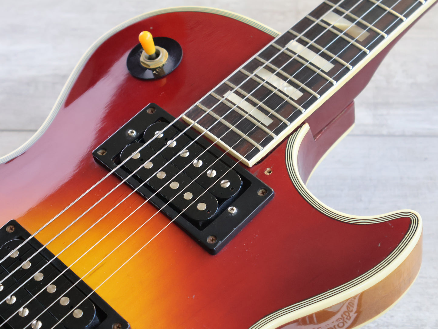 1973 Greco Japan EG-500 Les Paul Custom (Cherry Sunburst)