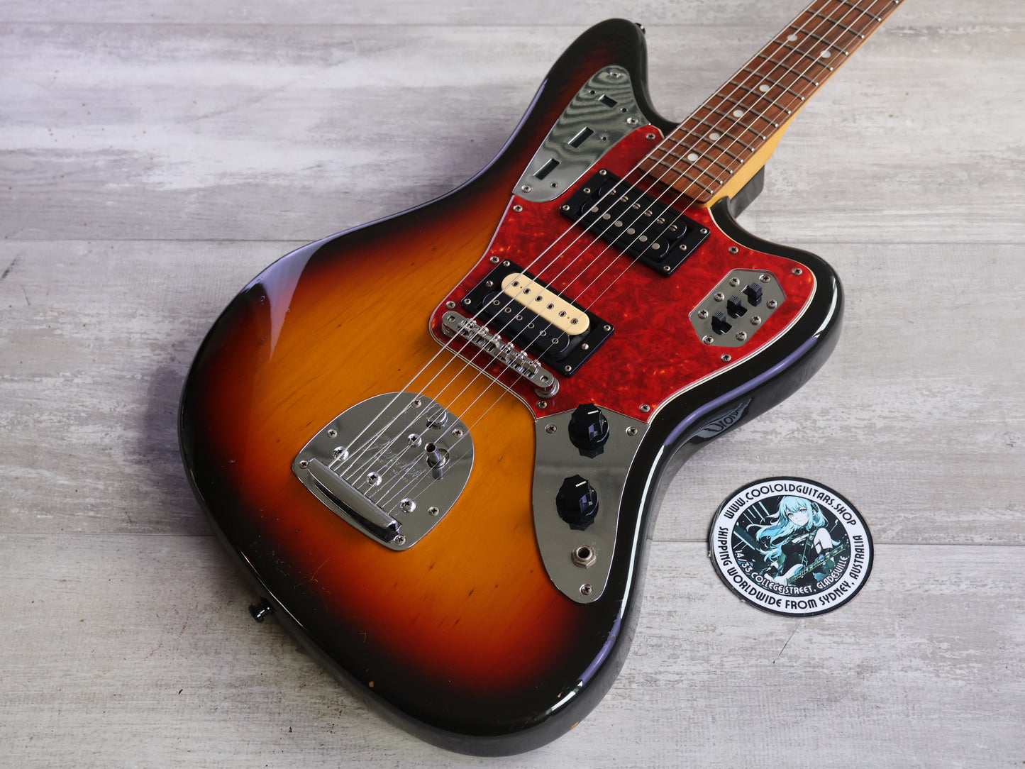 2000 Fender Japan JG66-80 '66 Reissue HH Jaguar (Sunburst)