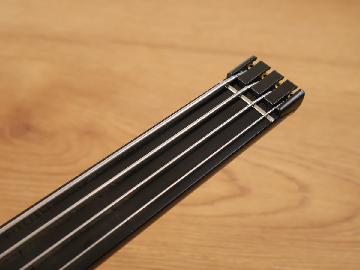 1980's Hohner B2A-FL Fretless Headless Paddle Bass Guitar w/Steinberger System (Black)