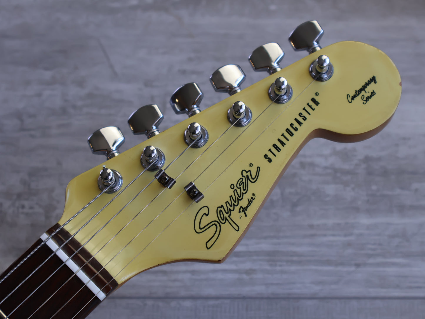 1984 Squier (by Fender Japan) JV Series Contemporary HSS Superstrat (White)