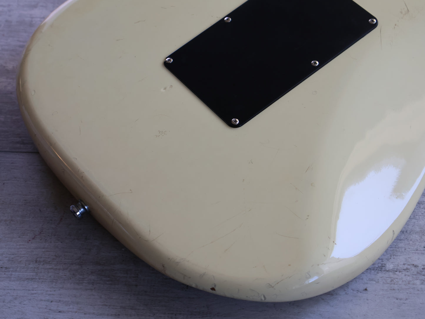 1984 Squier (by Fender Japan) JV Series Contemporary HSS Superstrat (White)