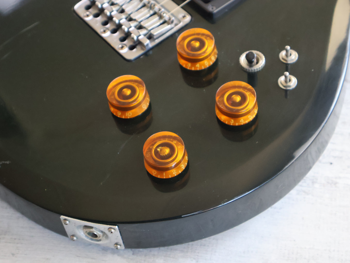 1983 Aria Pro II Japan CS-350 Cardinal Double Cutaway (Black)