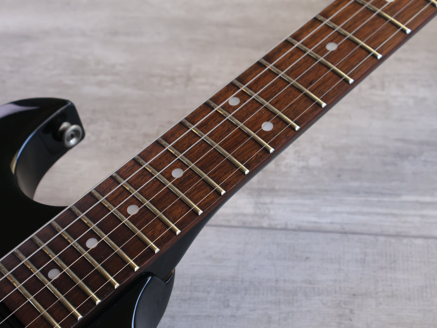 1983 Aria Pro II Japan CS-350 Cardinal Double Cutaway (Black)