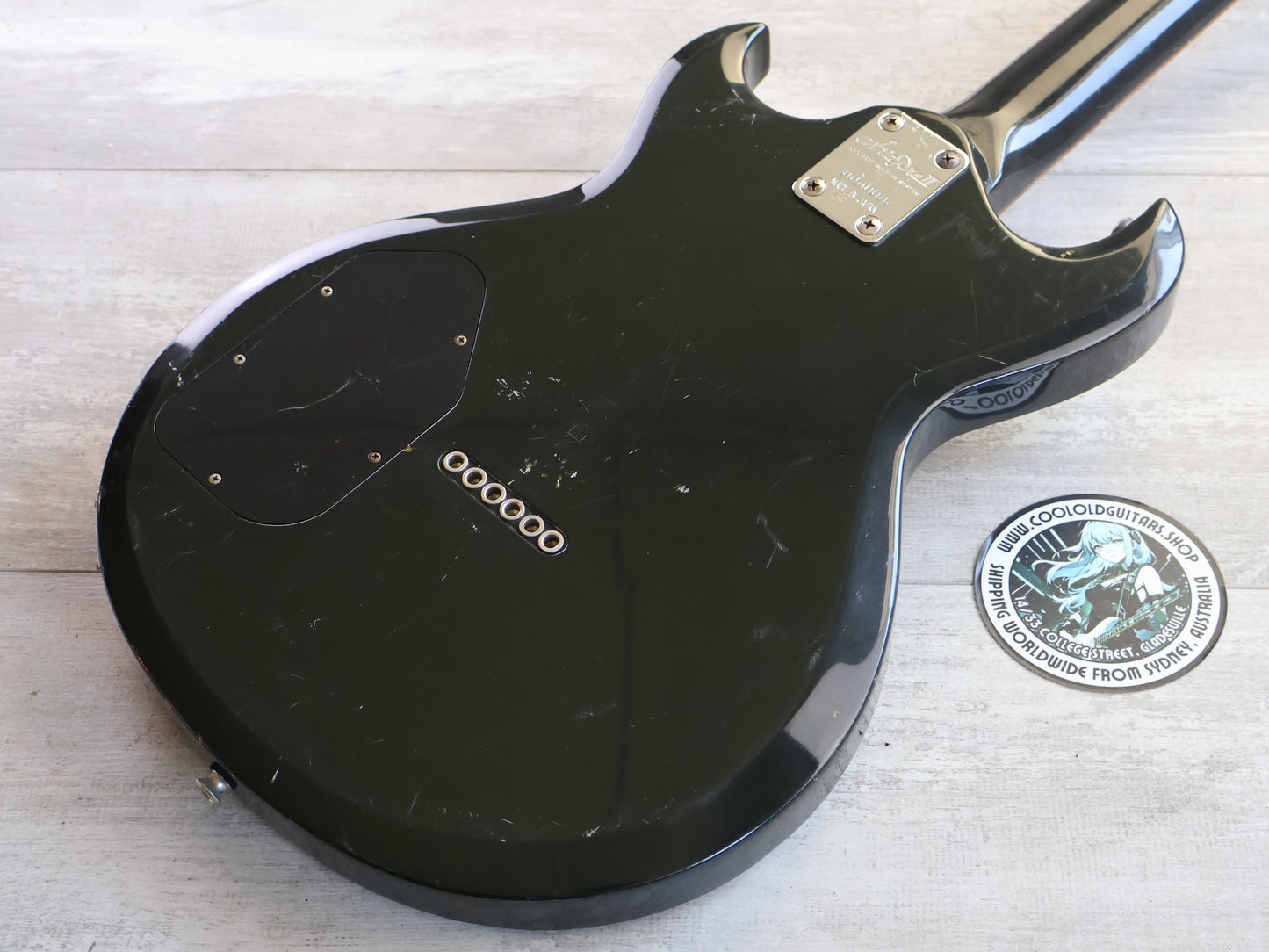 1983 Aria Pro II Japan CS-350 Cardinal Double Cutaway (Black)