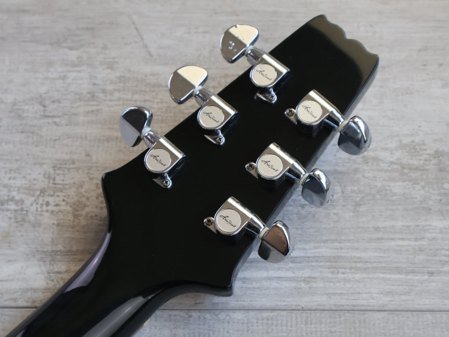 1983 Aria Pro II Japan CS-350 Cardinal Double Cutaway (Black)