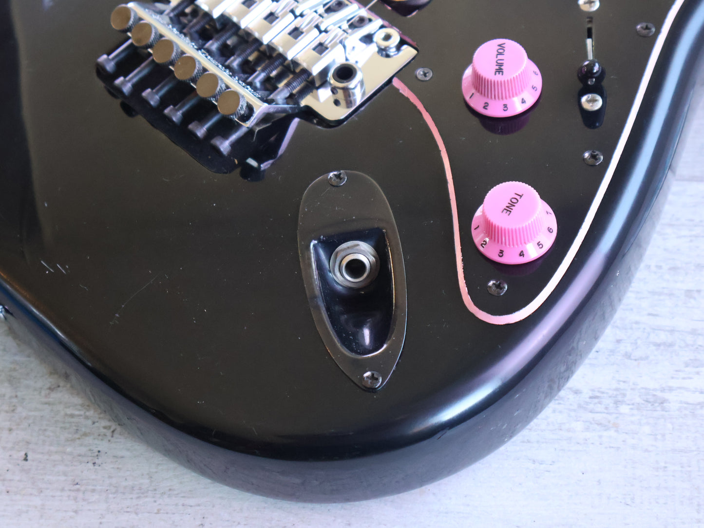 1987 Fender Japan STM-65R Series "Medium Scale" HSH Stratocaster (Black)