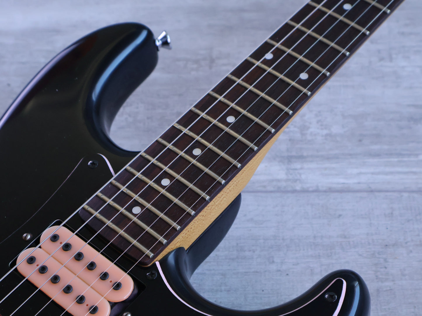 1987 Fender Japan STM-65R Series "Medium Scale" HSH Stratocaster (Black)