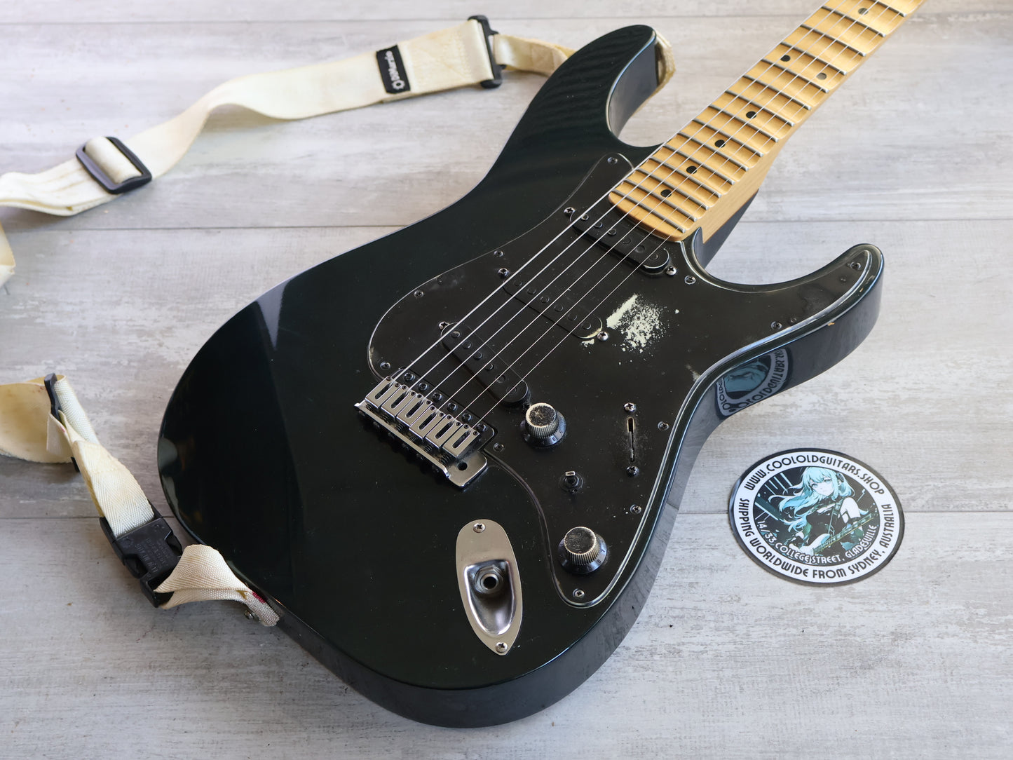 1990's ESP Mirage Custom Order Scalloped Superstrat (Black)