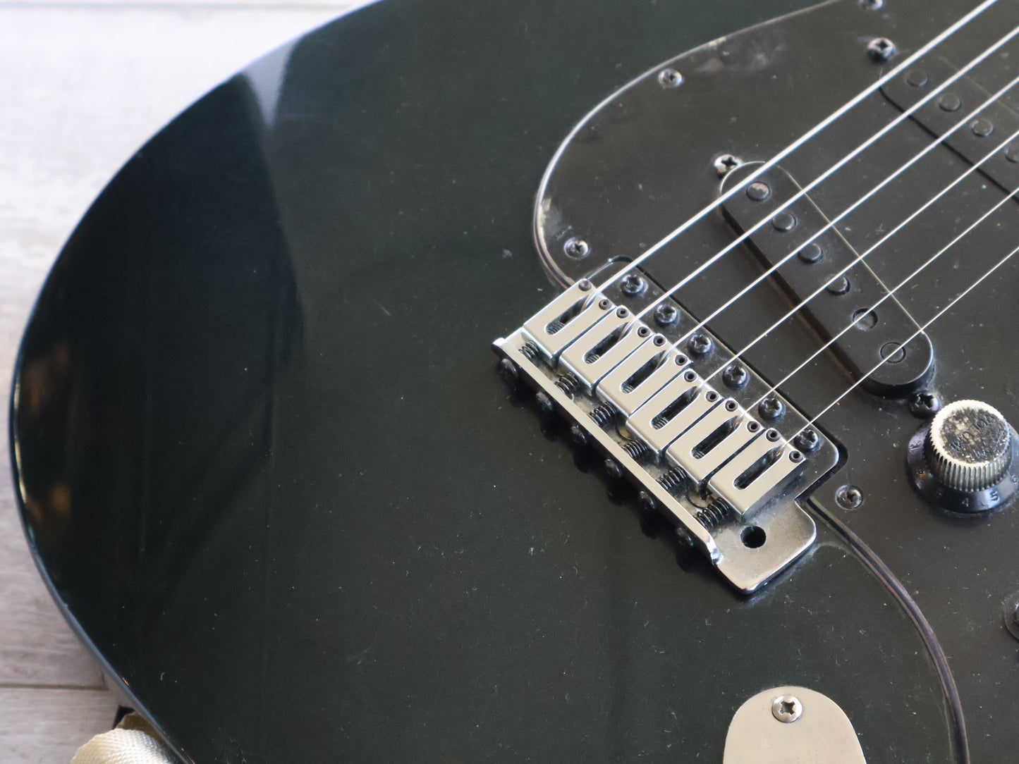 1990's ESP Mirage Custom Order Scalloped Superstrat (Black)