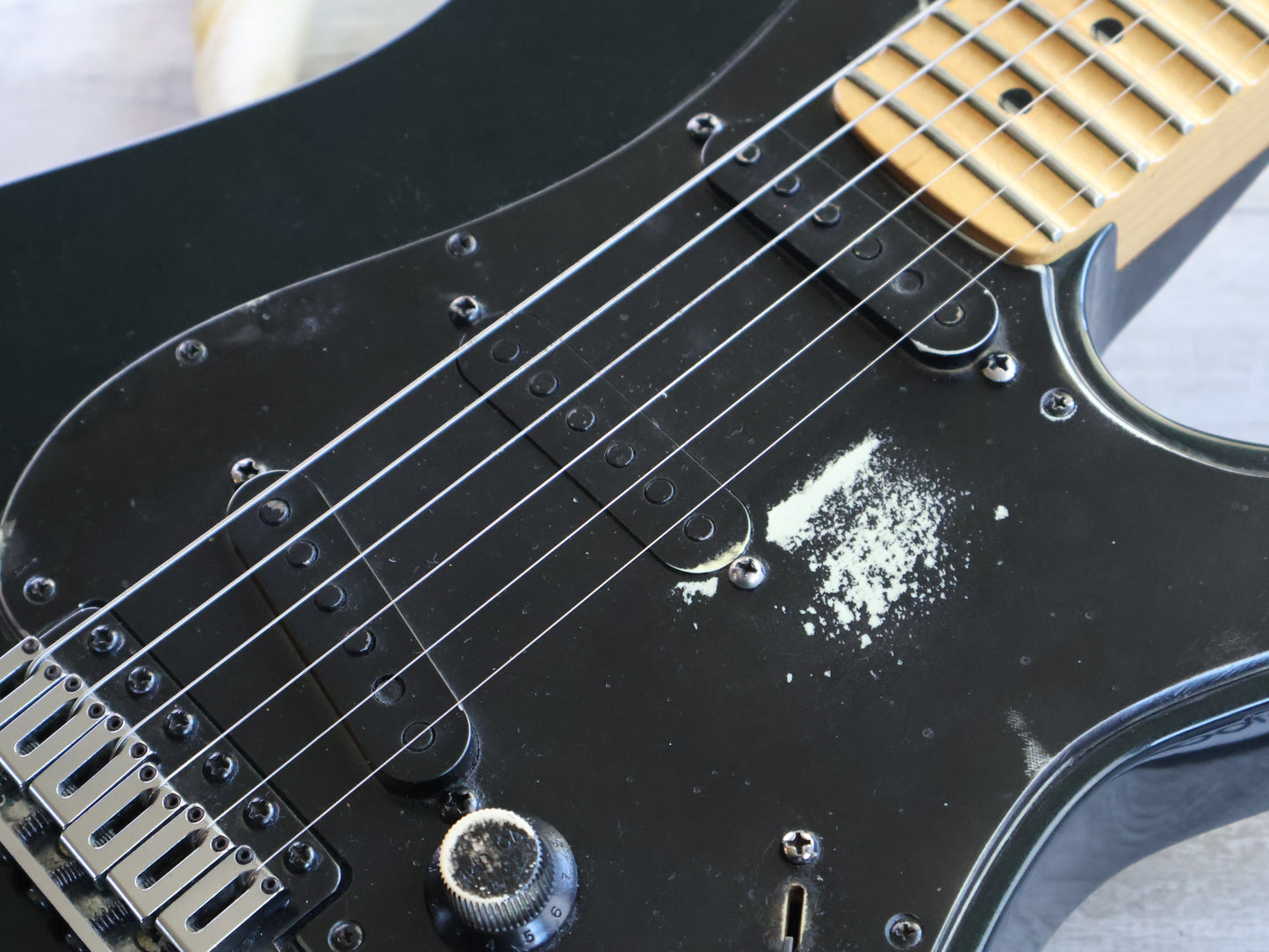 1990's ESP Mirage Custom Order Scalloped Superstrat (Black)