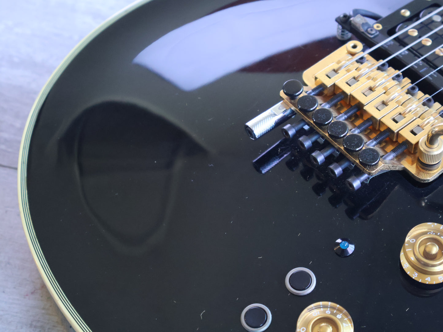 1978 Greco Japan EG-800PB Les Paul Custom w/Floyd Rose & MIDI (Ebony)