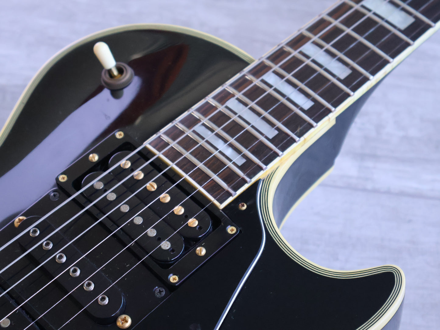 1978 Greco Japan EG-800PB Les Paul Custom w/Floyd Rose & MIDI (Ebony)