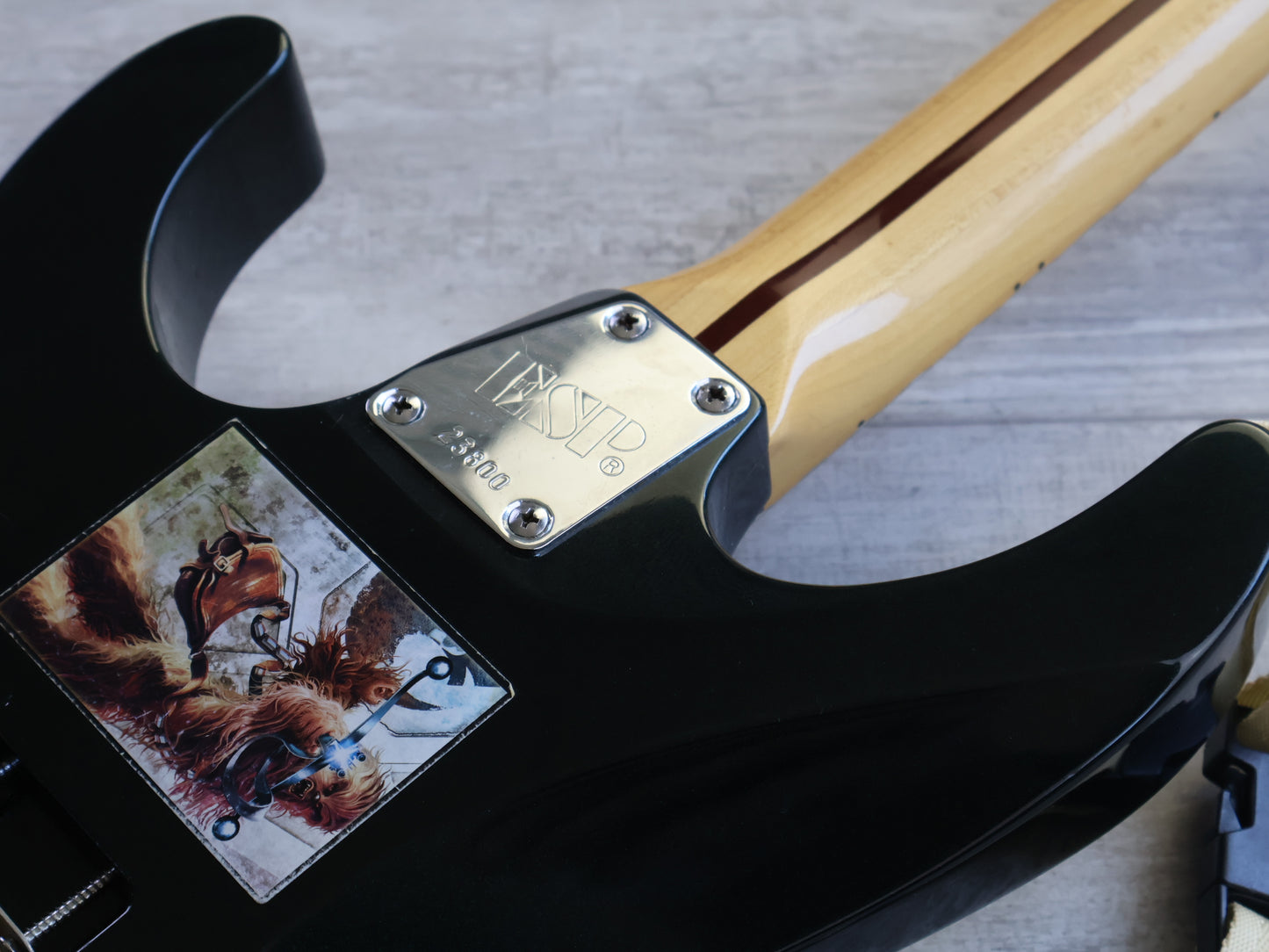 1990's ESP Mirage Custom Order Scalloped Superstrat (Black)